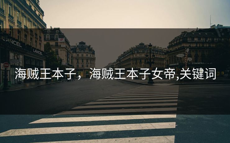 海贼王本子，海贼王本子女帝,关键词